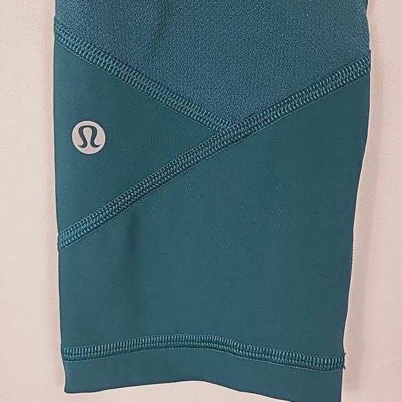 Lululemon Pace Rival Crop 22" Emerald Sz 4 Luxtreme MSRP $88 Yoga Gym EUC! - Picture 7 of 8